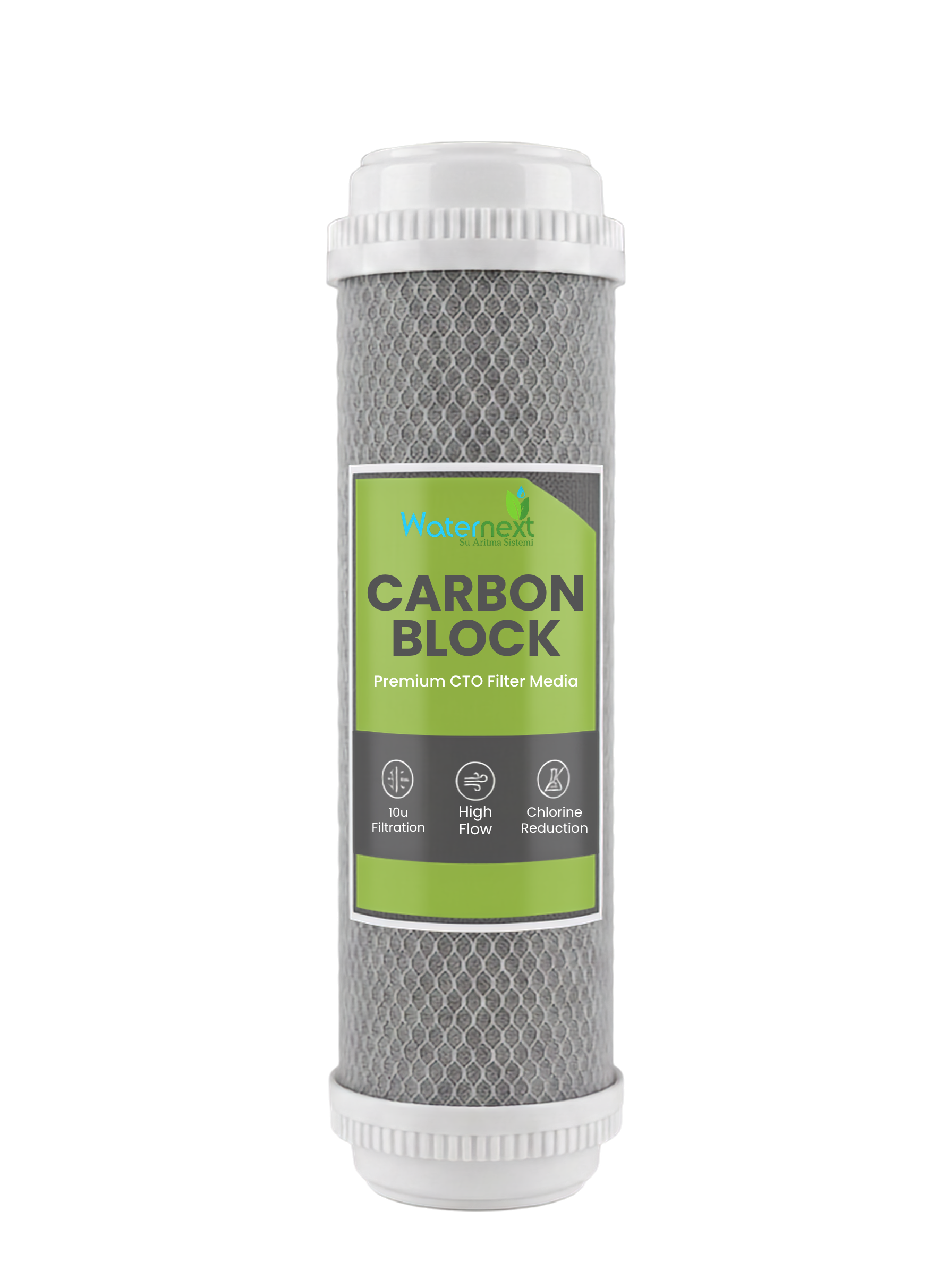 CTO Carbon Block (Blok Aktif Karbon Filtre - 10" / 10 Mikron)